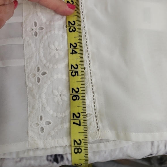 Sweet Magnolia Semi Sheer White Tunic NWOT - Picture 9 of 14